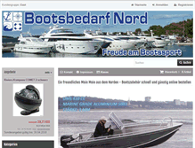 Tablet Screenshot of bootsbedarf-nord.de